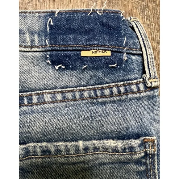 NEW Mother The Tripper Flood Fray High Waist
Ankle Flare Jeans Size 30 - Picture 7 of 13